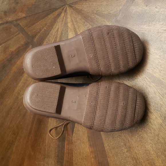 Adrienne Vittadini Kids Brown and Blue Duck Boots Size 3 - Picture 9 of 10